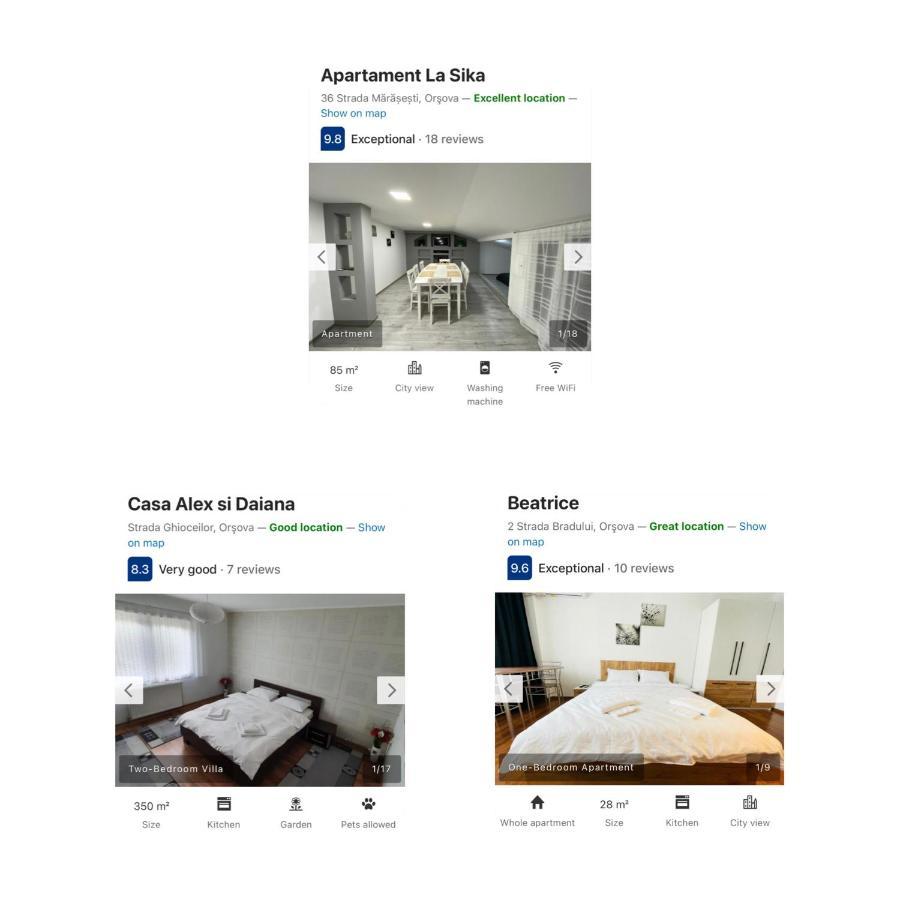 Ferienwohnung Casa Alex Si Daiana Orşova Exterior foto